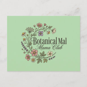 Carte Postale Couronne de fleurs sauvages esthétique