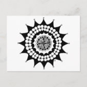 Carte Postale Couronne de fleurs Zen Mandala (Devant)