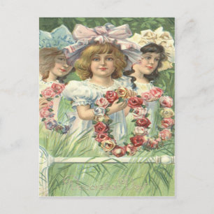 Carte Postale Couronne de jeune fille victorienne Jour du souven