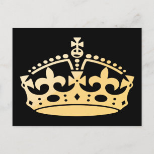 Carte Postale Couronne de jubilé créamsicle
