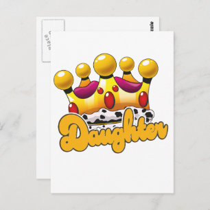 Carte Postale Couronne de la fille Kings