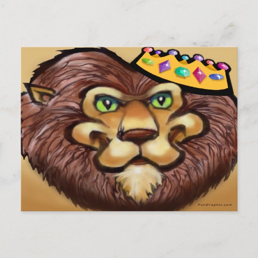 Carte Postale Couronne de lion (Devant)