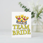 Carte Postale Couronne de mariage Team Bride (Debout devant)