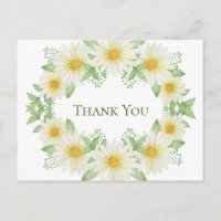 Couronne de pâquerettes blanches aquarelle Budget