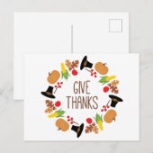 Carte Postale Couronne de remerciements (Devant / Derrière)