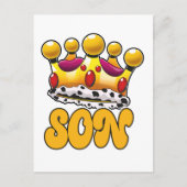 Carte Postale Couronne de roi de fils (Devant)