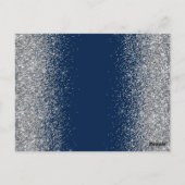 Carte Postale Couronne de Tiare Royale Bleue de Luxe Quinceañera (Dos)