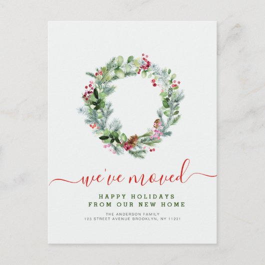 Carte Postale couronne de vacances nouvelle adresse  (Devant)