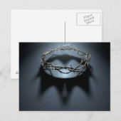 Carte Postale Couronne D'Eaux Avec Ombre De Couronne Royale (Devant / Derrière)