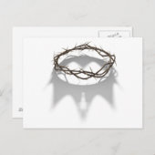 Carte Postale Couronne D'Eaux Avec Ombre De Couronne Royale (Devant / Derrière)