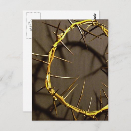 Carte postale Couronne d'épines (Devant / Derrière)