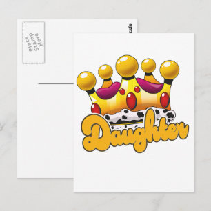 Carte Postale Couronne des rois filles