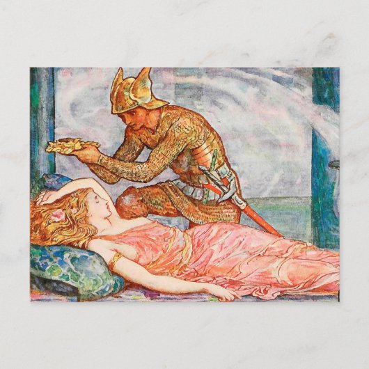 Carte Postale Couronne d'or pour la Fée Princesse de l'Aube (Devant)