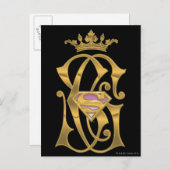 Carte Postale Couronne d'or Supergirl (Devant / Derrière)