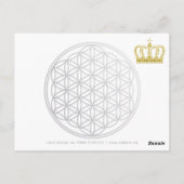 Carte Postale Couronne d'or + texte et image (Dos)