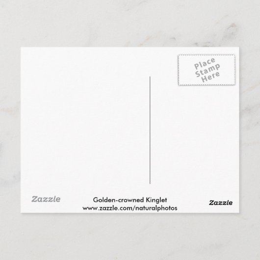 Carte postale Couronne dorée (Dos)