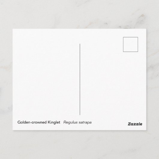 Carte Postale Couronne dorée (Dos)