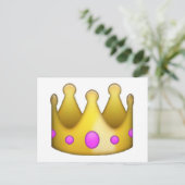 Carte Postale Couronne - Emoji (Debout devant)
