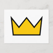 Carte Postale Couronne jaune (Devant)