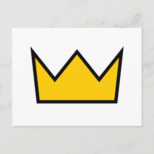 Carte Postale Couronne jaune (Devant)