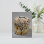 Carte Postale Couronne mitre sertie de perles et précieux (Debout devant)