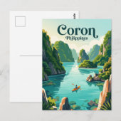 Carte Postale Couronne, Palawan Philippines (Devant / Derrière)