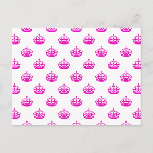 Carte Postale Couronne Rose (Devant)
