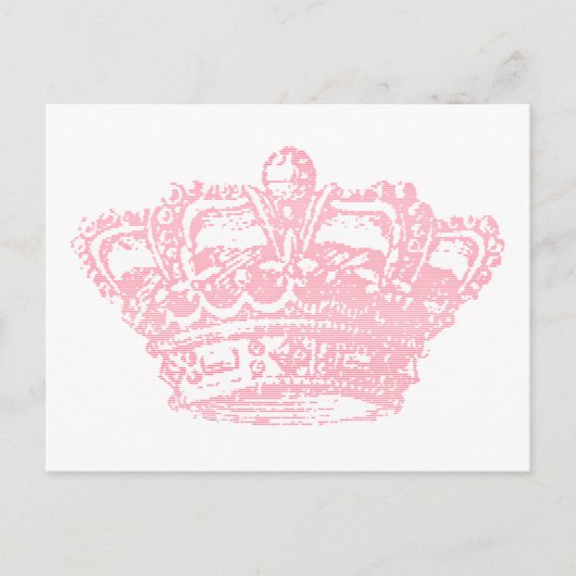 Carte Postale Couronne rose (Devant)