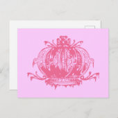 Carte Postale Couronne rose gothique pourrie (Devant / Derrière)