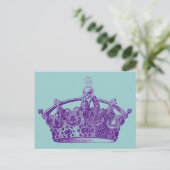 Carte Postale Couronne royale pourpre (Debout devant)