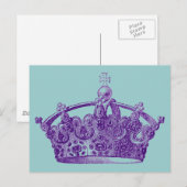 Carte Postale Couronne royale pourpre (Devant / Derrière)