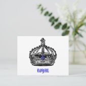 Carte Postale Couronne royale vintage (Debout devant)