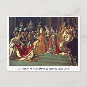 Carte Postale Couronnement À Notre Dame Par Jacques-Louis David