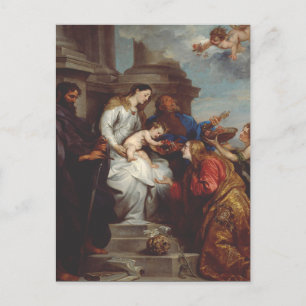Carte Postale Couronnement de Sainte Rosalie par Anthony van Dyc