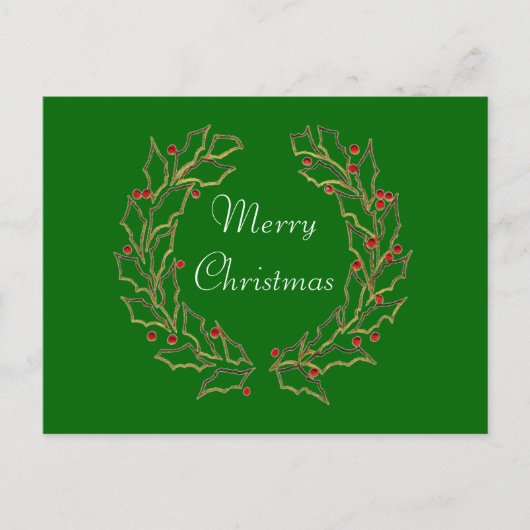 Carte postale Couronnes de Noël (Devant)