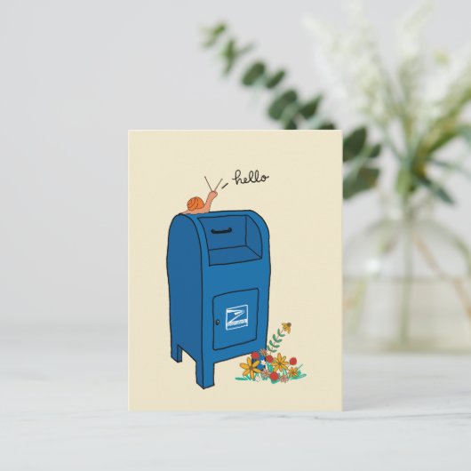 Carte postale Courrier (Debout devant)