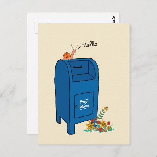 Carte postale Courrier (Devant / Derrière)