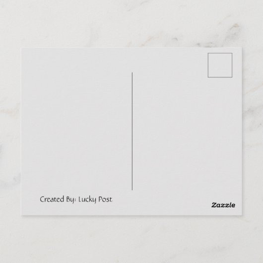 Carte postale Courrier (Dos)