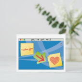 Carte Postale courrier (Debout devant)