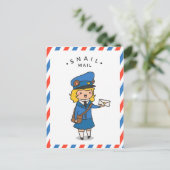 Carte postale Courrier (Debout devant)