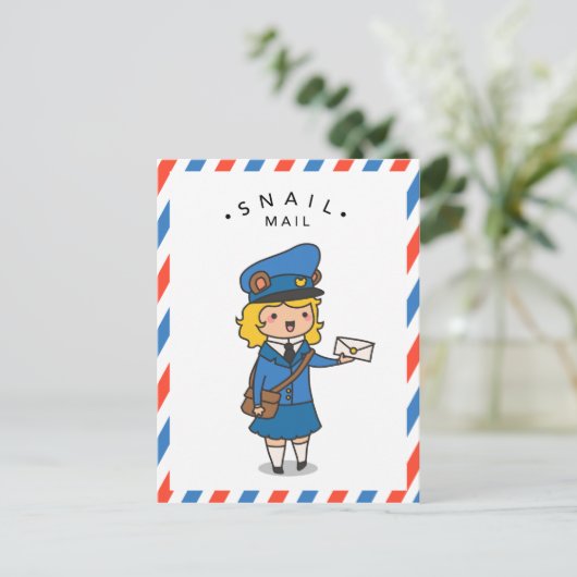 Carte postale Courrier (Debout devant)