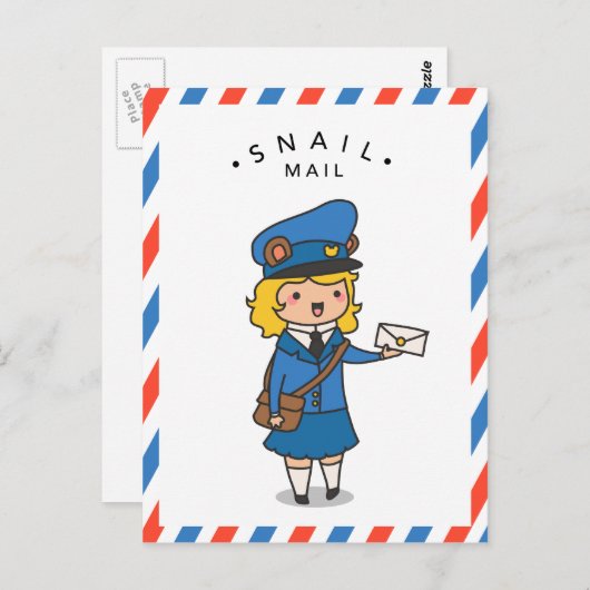 Carte postale Courrier (Devant / Derrière)