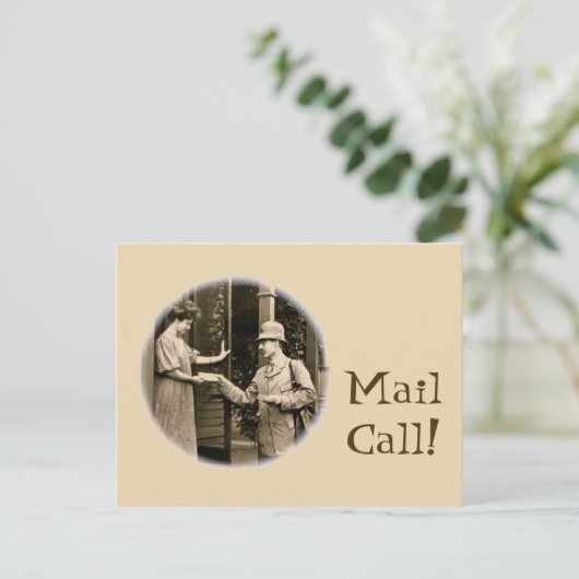 Carte Postale Courrier 1908 (Debout devant)