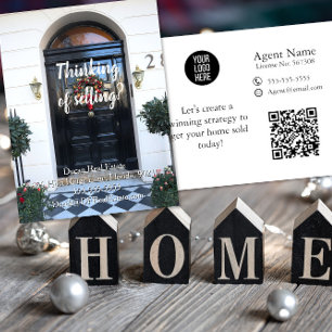 Carte Postale courrier de noël référencement marketing immobilie