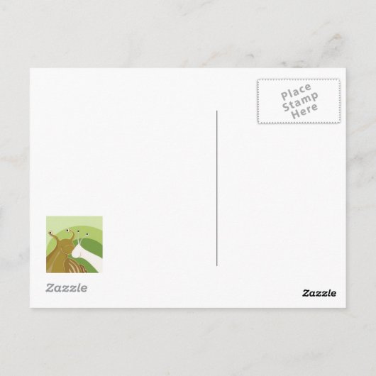 Carte Postale Courrier d'escargot ! (Dos)