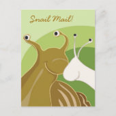 Carte Postale Courrier d'escargot ! (Devant)