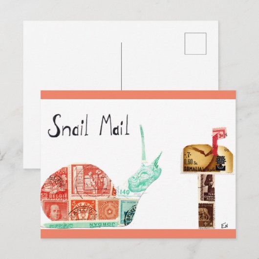 Carte Postale Courrier d'escompte (Devant / Derrière)