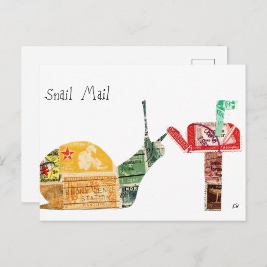 Carte Postale Courrier d'escompte (Devant / Derrière)