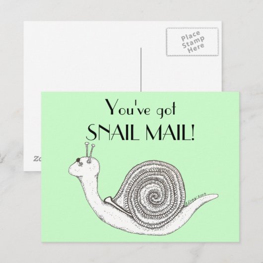 Carte Postale Courrier d'escompte (Devant / Derrière)