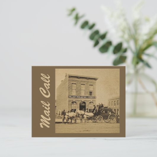 Carte Postale Courrier d'expédition (Debout devant)